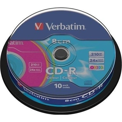 Verbatim CD-R 210MB 24x, 8cm, spindle, 10ks (43413)