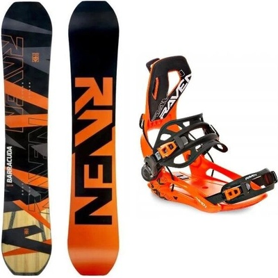 Raven Barracuda Carbon Orange snowboard + Raven RAGE Fastec FT360 24/25