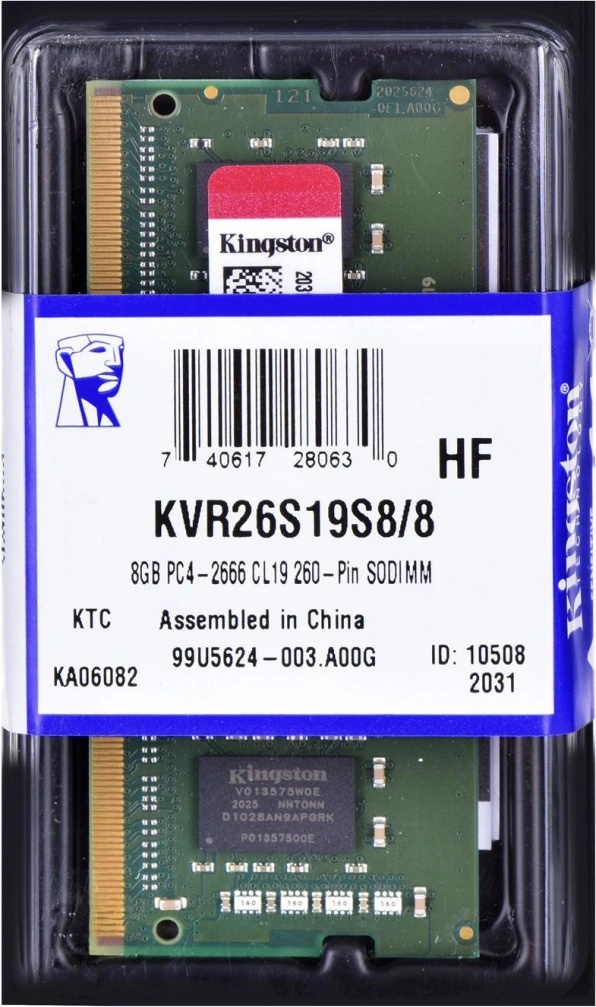 Kingston DDR4 8GB 2666MHz CL19 KVR26S19S8/8 - Heureka.sk