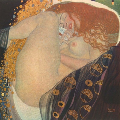 Danae, Klimt Gustav 1 deska 30x30