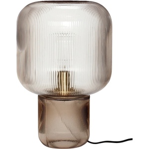 Hübsch Кафява настолна лампа със стъклен абажур (височина 42 cm) Pirum - Hübsch (991206)