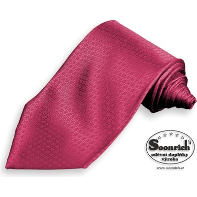 Soonrich kravata tkaná růžová Paříž kpa006