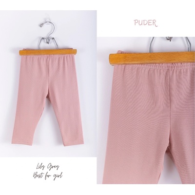 Lily Grey Basic 3/4 legíny Pudrové