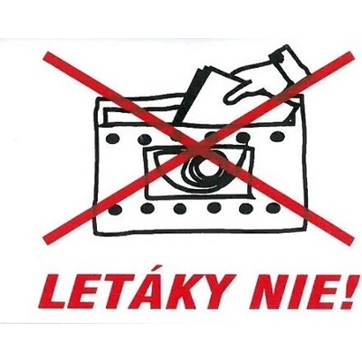 Samolepka Letáky nie! 70x50mm
