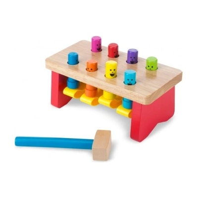 Melissa & Doug - Дървена игра с чукче (14490_1)