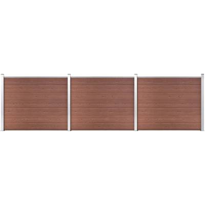 zahrada-XL Set plotového dílce WPC 526 x 146 cm hnědý