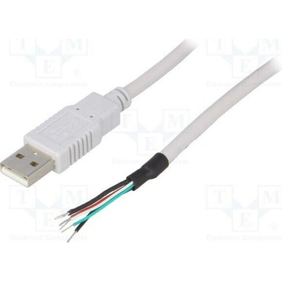 BQ Cable CAB-USB-A-1.5-GY USB 2.0 USB A vidlice 1,5m šedý
