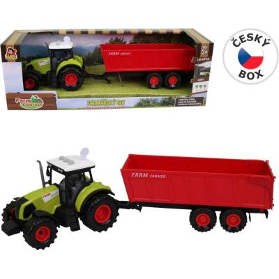 MaDe Traktor s přívěsem se zvukem a světlem