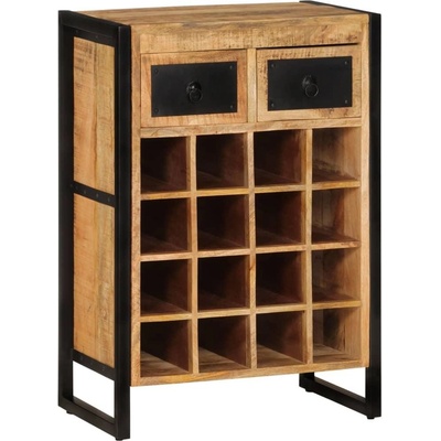 vidaXL Stojan na víno na 16 fliaš mangovníkový masív 338464