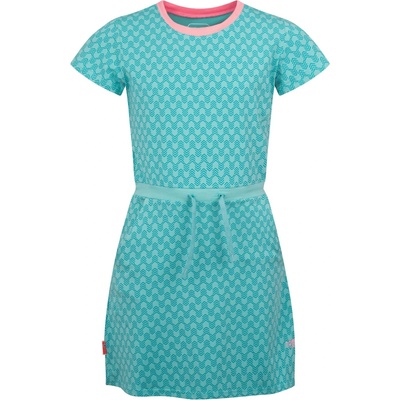 Trollkids Детска рокля Trollkids Girl's Noresund Dress - Aqua Haze / Harbor Blue / Peony Rose - размер 116 (EU) (701-2603-0414)