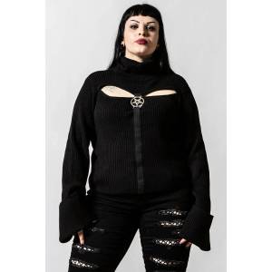 KILLSTAR Дамски пуловер KILLSTAR - Touched By Darkness - Черен - KSRA004127