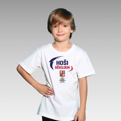 dětské tričko HOŠI DĚKUJEM Ice Hockey World Championship Czechia MS 2024 White