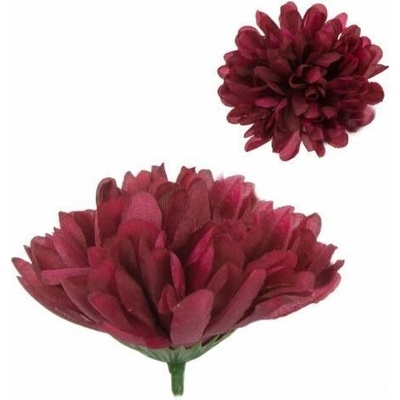 Umelá chryzantéma burgundy 9 cm