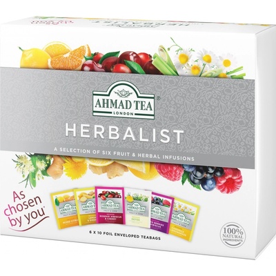 Ahmad TEA Herbalist BÍLÝ 6 x 10 sáčků