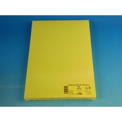 Karton kreslící A4/225g žlutý