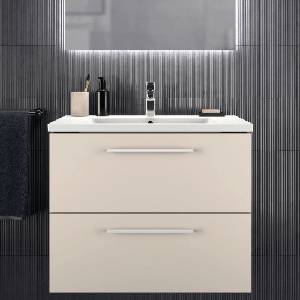 Ideal Standard i. life B стенен долен шкаф, матово пясъчно бежово, 2 чекмеджета, 80 см (T5272NF)