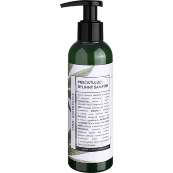 Soaphoria Pročišťující a stimulační bylinný šampon 200 mg CBD 200 ml
