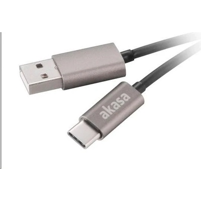 Akasa AK-CBUB32-10GR USB 2.0 A - USB Typ-C, 1m, šedý