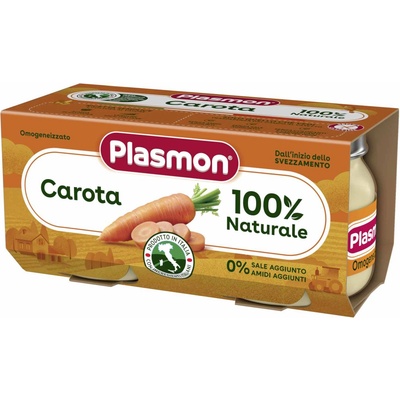 PLASMON Зеленчуково пюре Plasmon - Моркови, 2 х 80 g (3385)