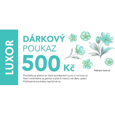 Luxor Elektronický dárkový poukaz 500 Kč - Květinový