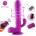 HISMITH C0723 Silicone Dildo Vibrator Anal Stimulation with Remote Controller & Suction Cup Purple