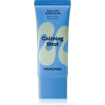 Mamonde Calming Shot Azulene Suncream защитен крем за лице с успокояващ ефект SPF 50+ 35ml