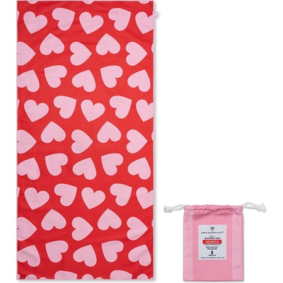 Swim Essentials Plážový uterák 135 x 65 cm Hearts