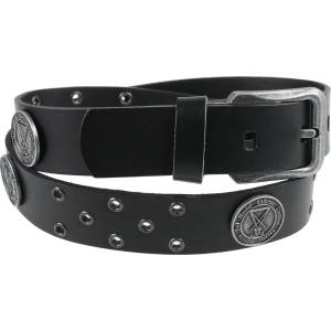 Leather & steel fashion Колан Луцифери - Черен - lsf2 37