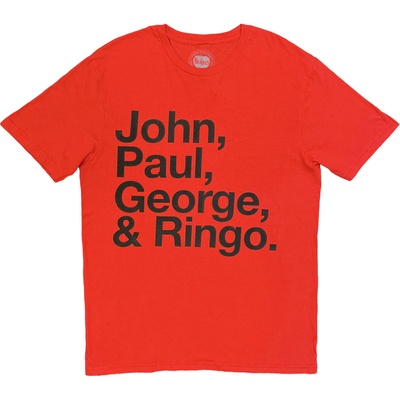 The Beatles John, Paul, George & Ringo Red XL Риза (<![CDATA[BEATHBTEE08MR04]]>)