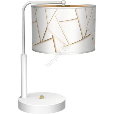 MILAGRO Настолна лампа ZIGGY 1xE27/60W/230V бяла/златиста (MI1563)