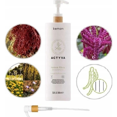 Kemon Actyva Nuova Fibra Shampoo 1000 ml