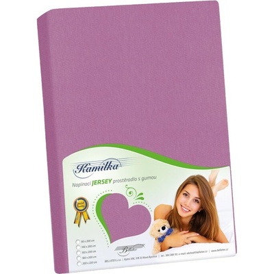 Bellatex jersey prostěradlo fialové 140x200