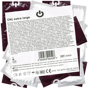 On) Bulk-Pack: Extra Large, 100 wide condoms