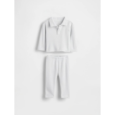 GAP Baby outfit set s vafľovým vzorom Brannan Bear Sivá