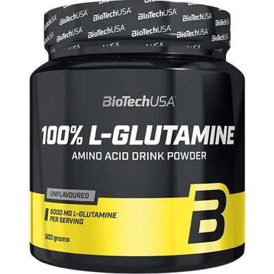 BioTechUSA 100% L-Glutamine Powder [500 грама] Неовкусен