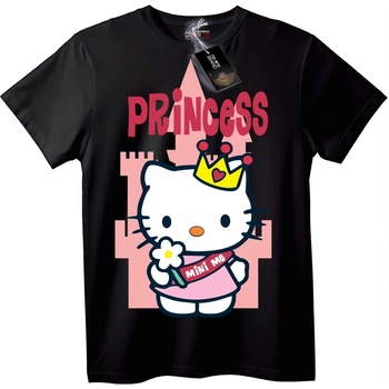 NOONEBRAND Тениска Hello Kitty принцеса - S, White