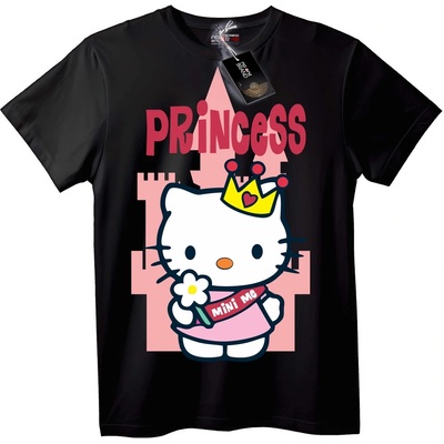 NOONEBRAND Тениска Hello Kitty принцеса - S, White