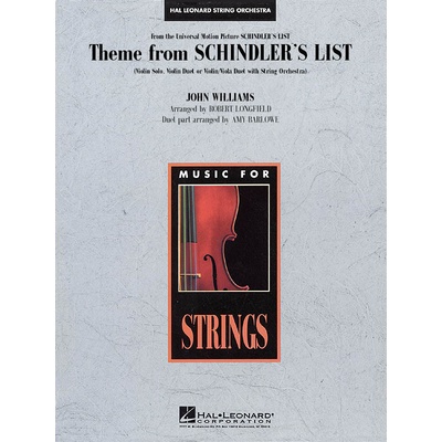 Theme From Schindler's List for Violin Solo, Violin Duet, or Violin/Viola Duet 1013338