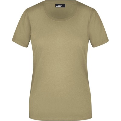 James & Nicholson JN 901 Dámske tričko hnedá khaki