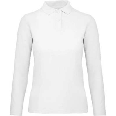 B&C ID001 LSL Dámská polokošile s dlouhým rukávem white
