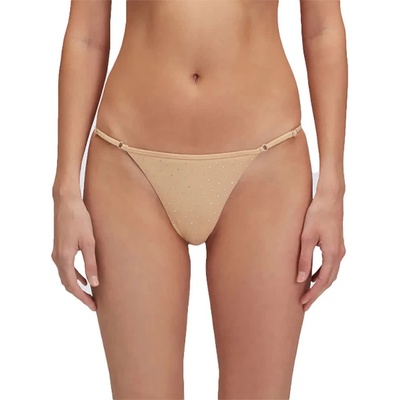 SUNDEK Keer briefs with adjustable side ties and rhinestones bikini bottom - Beige (Durian)