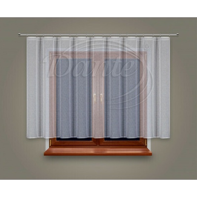 MESA záclona s bílou lemovkou - 140 x 400 cm – Zboží Dáma