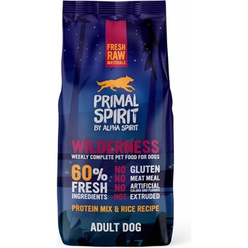 Primal Spirit Dog 60% Wilderness Dog iberské prase 12 kg