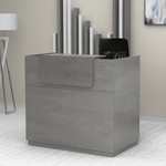 TopMebel Рецепция Lemmon TopMebel от меламин в цвят бетон сив 120x70x110см