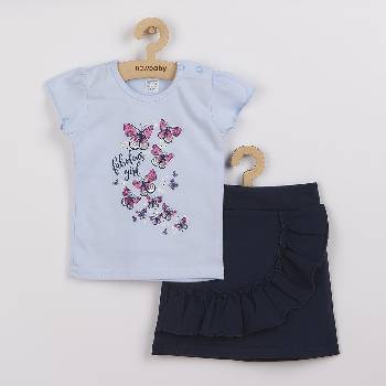 New Baby Dojčenské tričko so sukienkou Butterflies