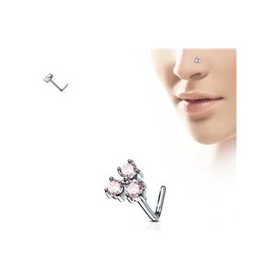 Šperky4U zahnutý piercing do nosu N0079-P