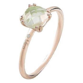 Bliss Златен дамски пръстен с аметист и диаманти Bliss 20092980 (20092980)