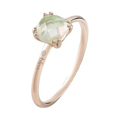 Bliss Златен дамски пръстен с аметист и диаманти Bliss 20092980 (20092980)