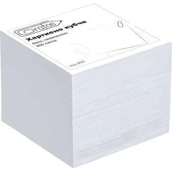 Grafos Хартиено кубче Grafos 90x90 мм 800 л. Бял