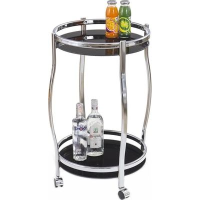 Halmar HA0096 BAR 71 x 42 cm chróm / čierna